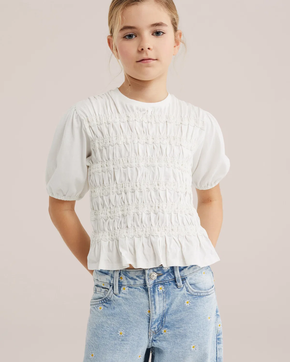 Блузка We Fashion, Off White — фото 3