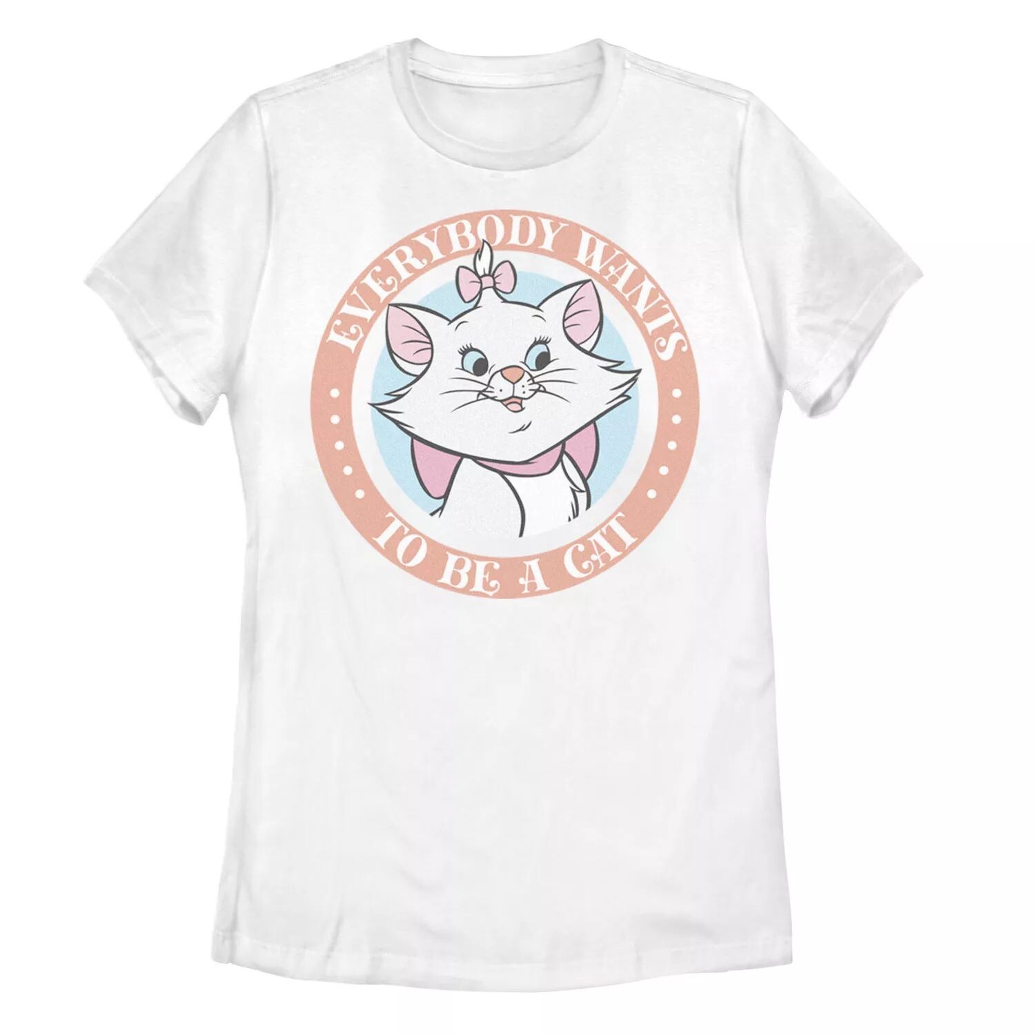 

Футболка с рисунком Мари «Все хотят быть кошкой» Диснея The Aristocats Juniors Licensed Character