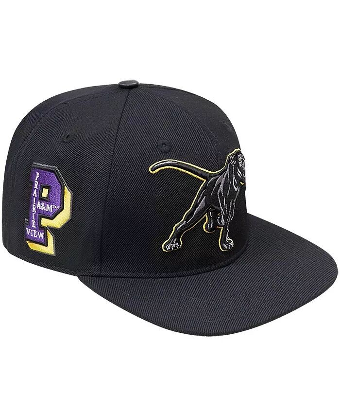 

Мужская черная кепка Prairie View A&M Panthers Arch Over Logo Hat Evergreen Snapback Pro Standard