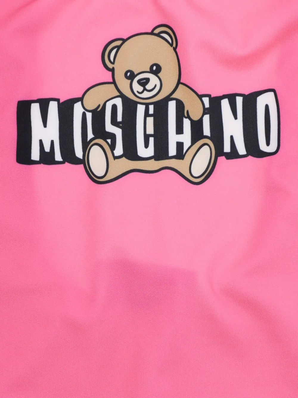 Купальник с принтом медведя Moschino Kids, розовый — фото 3