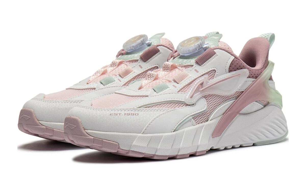 Кроссовки Galaxy V2 Kids Lifestyle GS Low-top Standard Белый / Primrose Pink / Lotus Red Purple Lining Young, розовый — фото 3