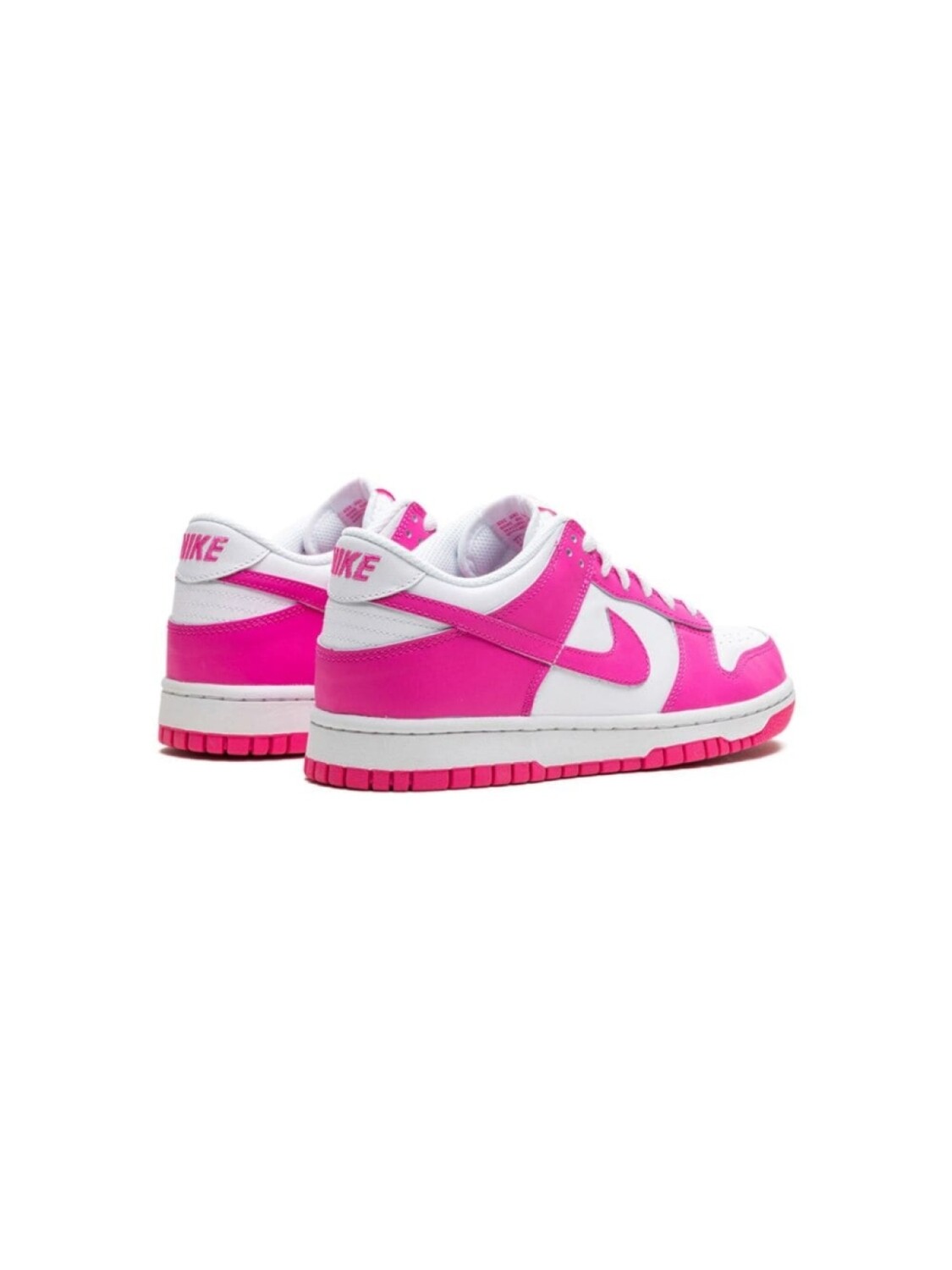 Nike Kids кроссовки Dunk Low Laser Fuchsia, белый — фото 3