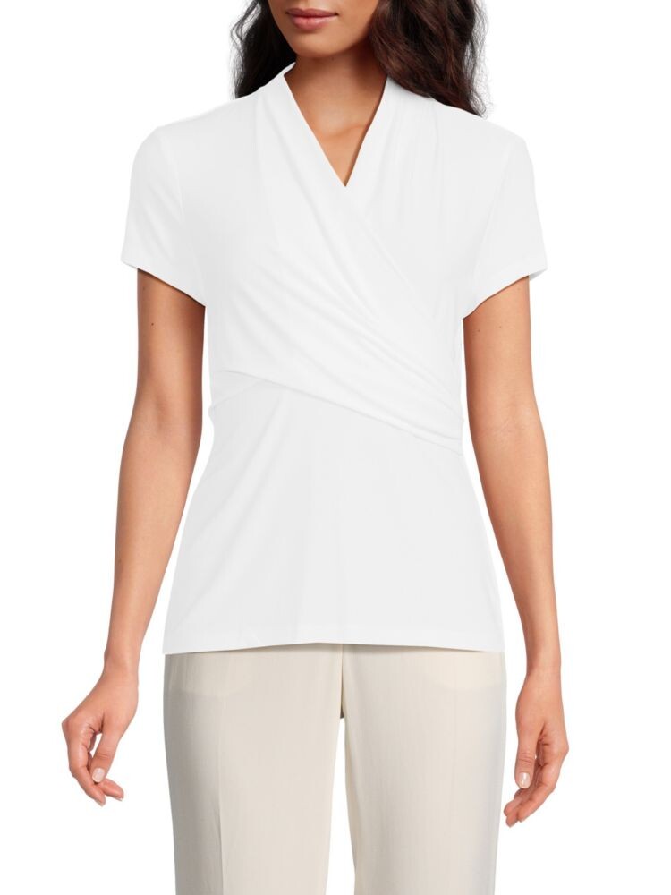 

Топ Surplice со сборками Dkny, белый