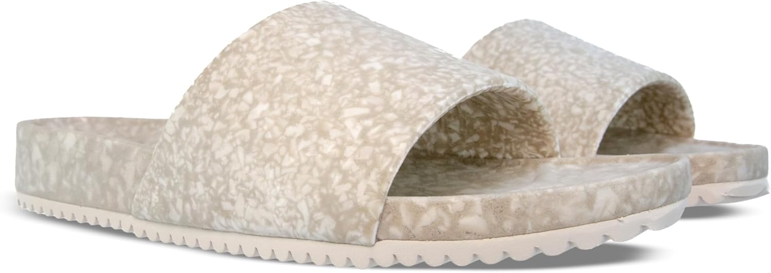 

Сандалии Fleks East Beach Slide для женщин и мужчин, комфортные для восстановления, для повседневной носки и спорта, с поддержкой свода стопы, удобные сандалии для летней прогулки по пляжу, с амортизацией и поддержкой, пригодные для воды, Cobble...