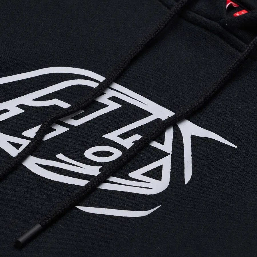 Толстовка с капюшоном и значком для молодежи Troy Lee Designs, Black — фото 3
