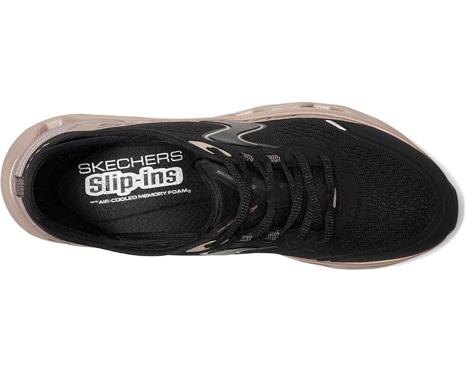 Кроссовки SKECHERS Glide-Step Altus Starlight Shine Hands Free Slip-Ins, цвет Black Rose Gold — фото 2