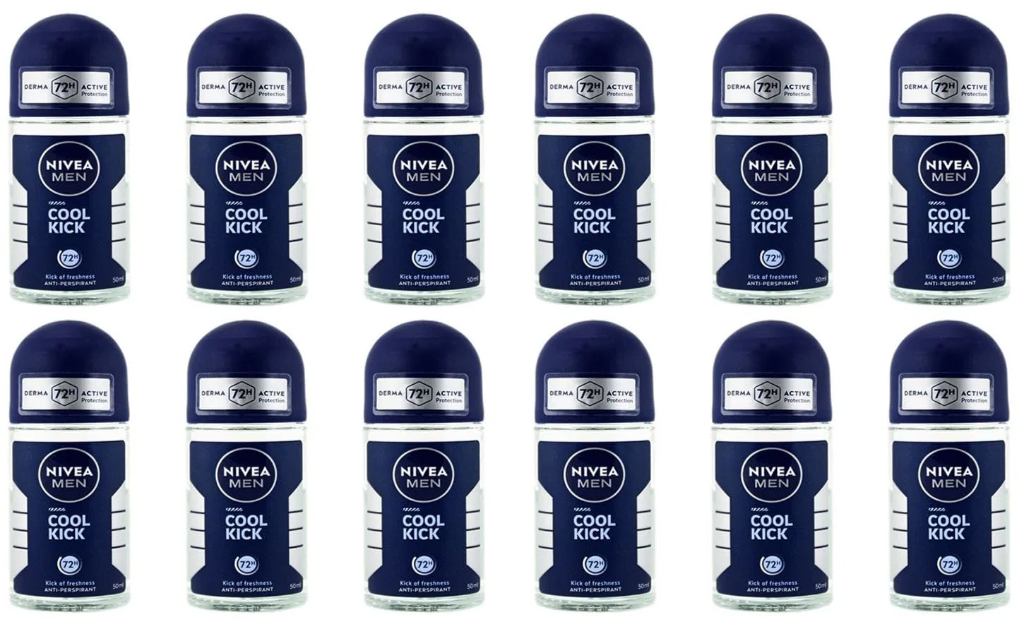 Мужской дезодорант-антиперспирант-ролик Cool Kick от NIVEA MEN, 50 мл, 12 штук Nivea