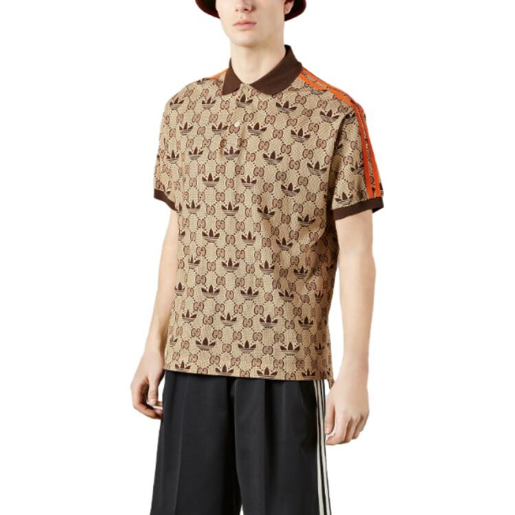 

Рубашка-поло мужская Gucci x Adidas, коричневый