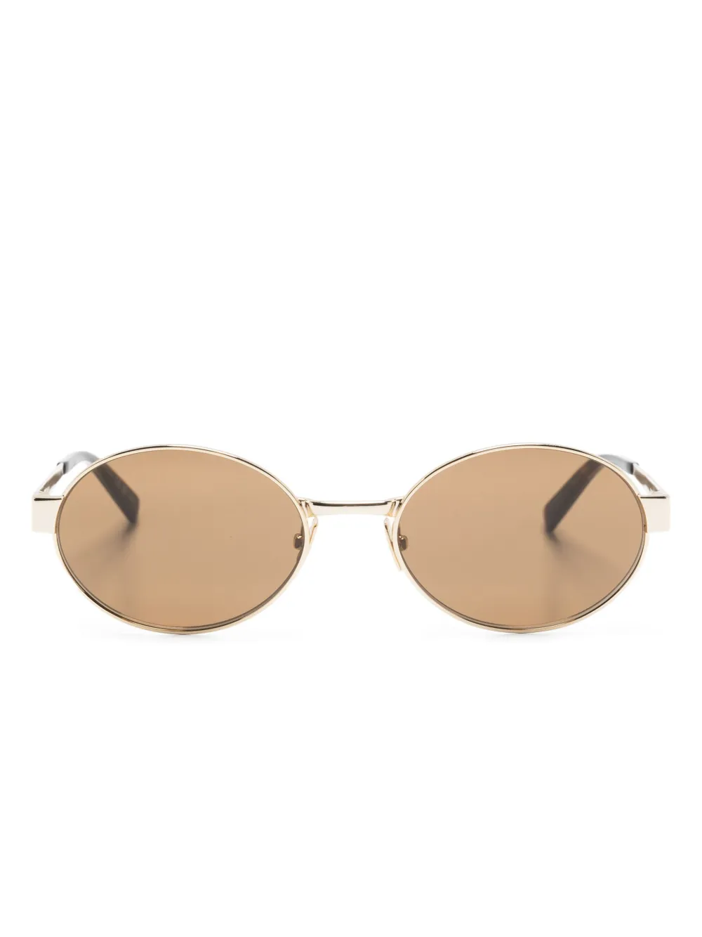 

Солнцезащитные очки 692 в овальной оправе Saint Laurent Eyewear, коричневый