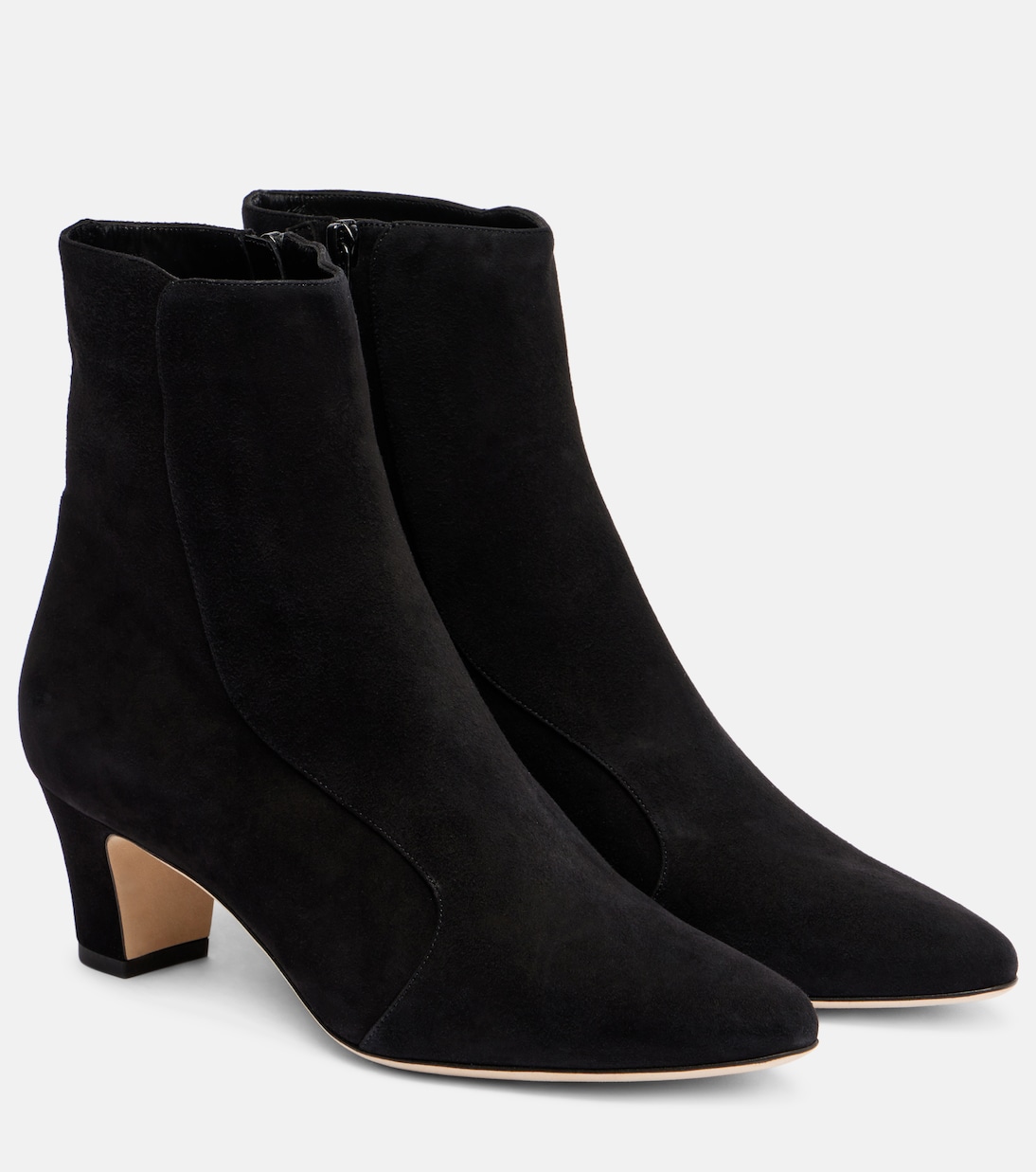 Ботинки Myconia 50 до щиколотки из замши Manolo Blahnik, Black 0015