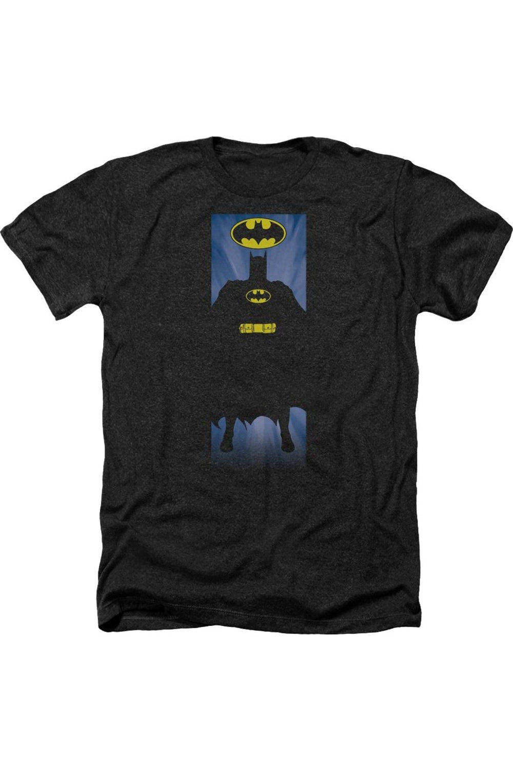 

Футболка/футболка Batman Block для взрослых Heather Gildan, черный