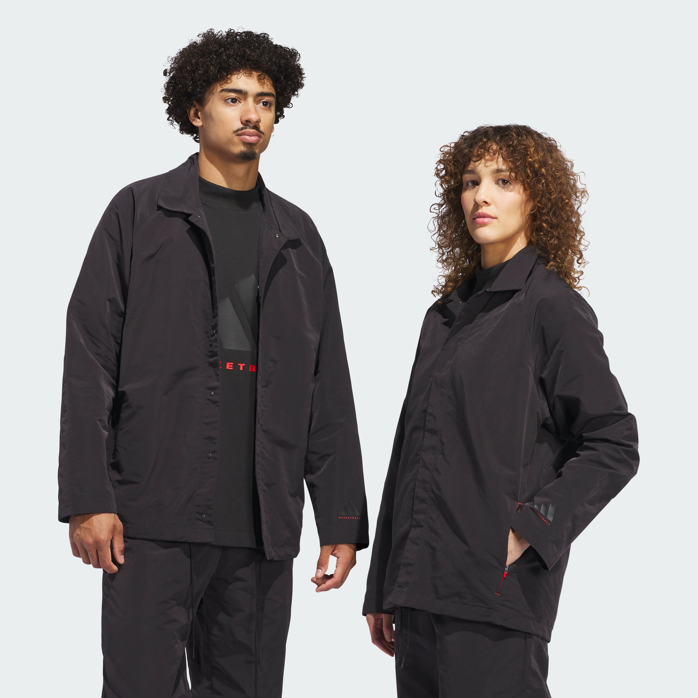 

Мужская баскетбольная тренерская куртка adidas adidas (гендерно-нейтральная), черный