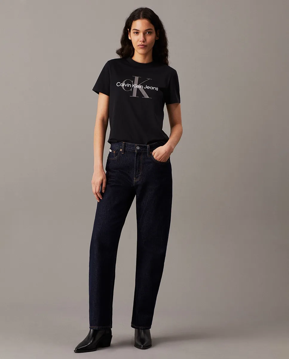 

Женские джинсы прямого кроя в стиле 90-х Calvin Klein Jeans, синий