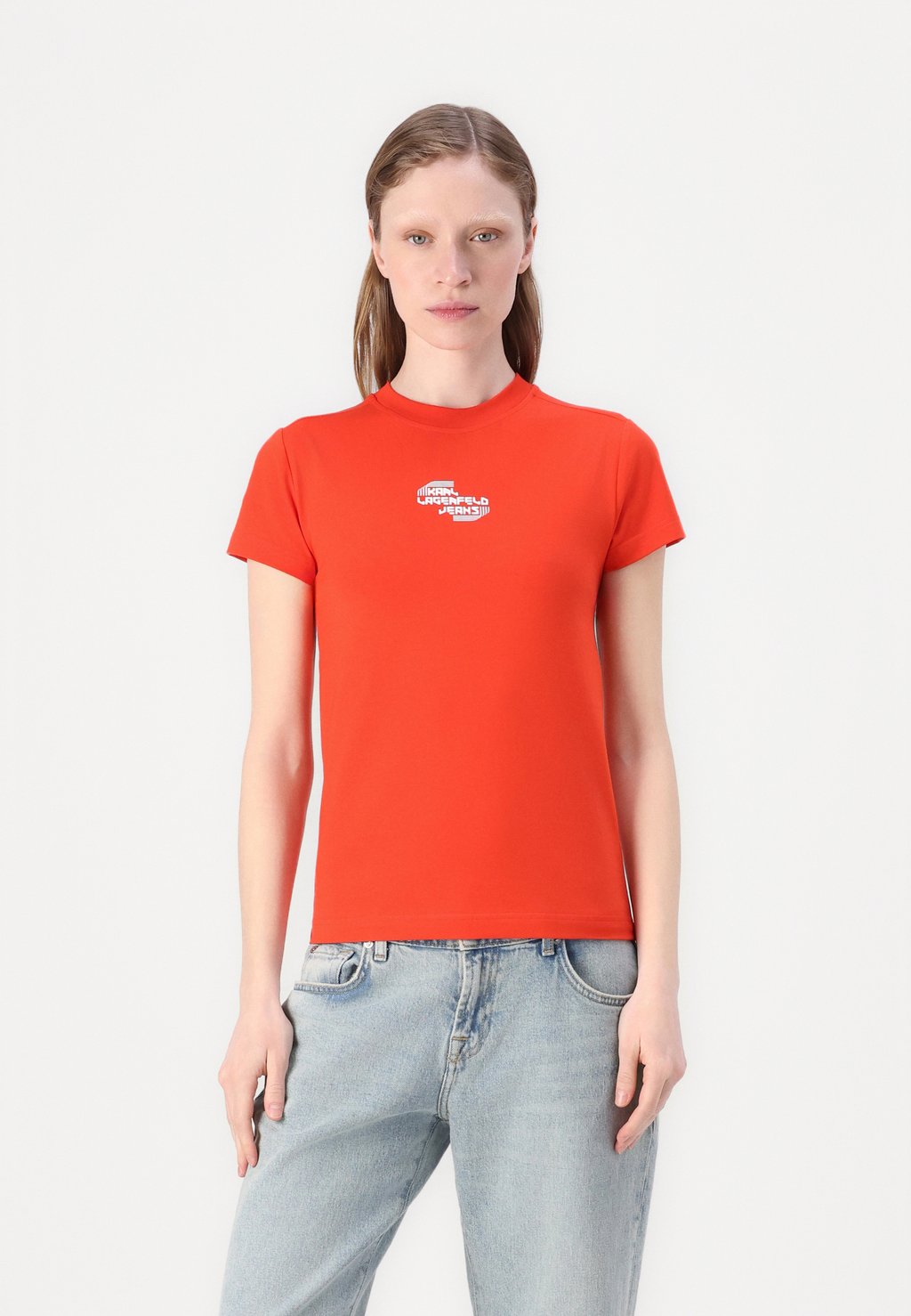 

Футболка с принтом SLIM TEE Karl Lagerfeld Jeans, красный