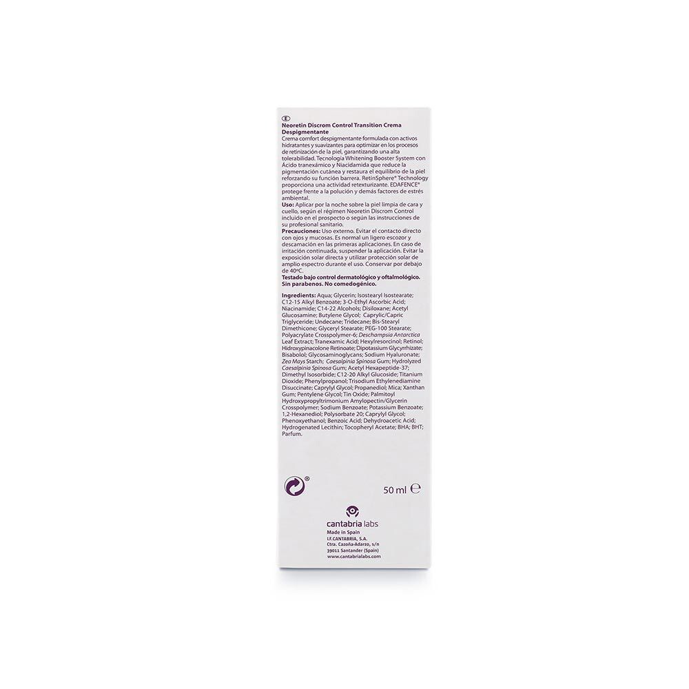 Крем для лица Neoretin — Против пятен на коже Discrom control transition crema despigmentante, 50 мл — фото 4