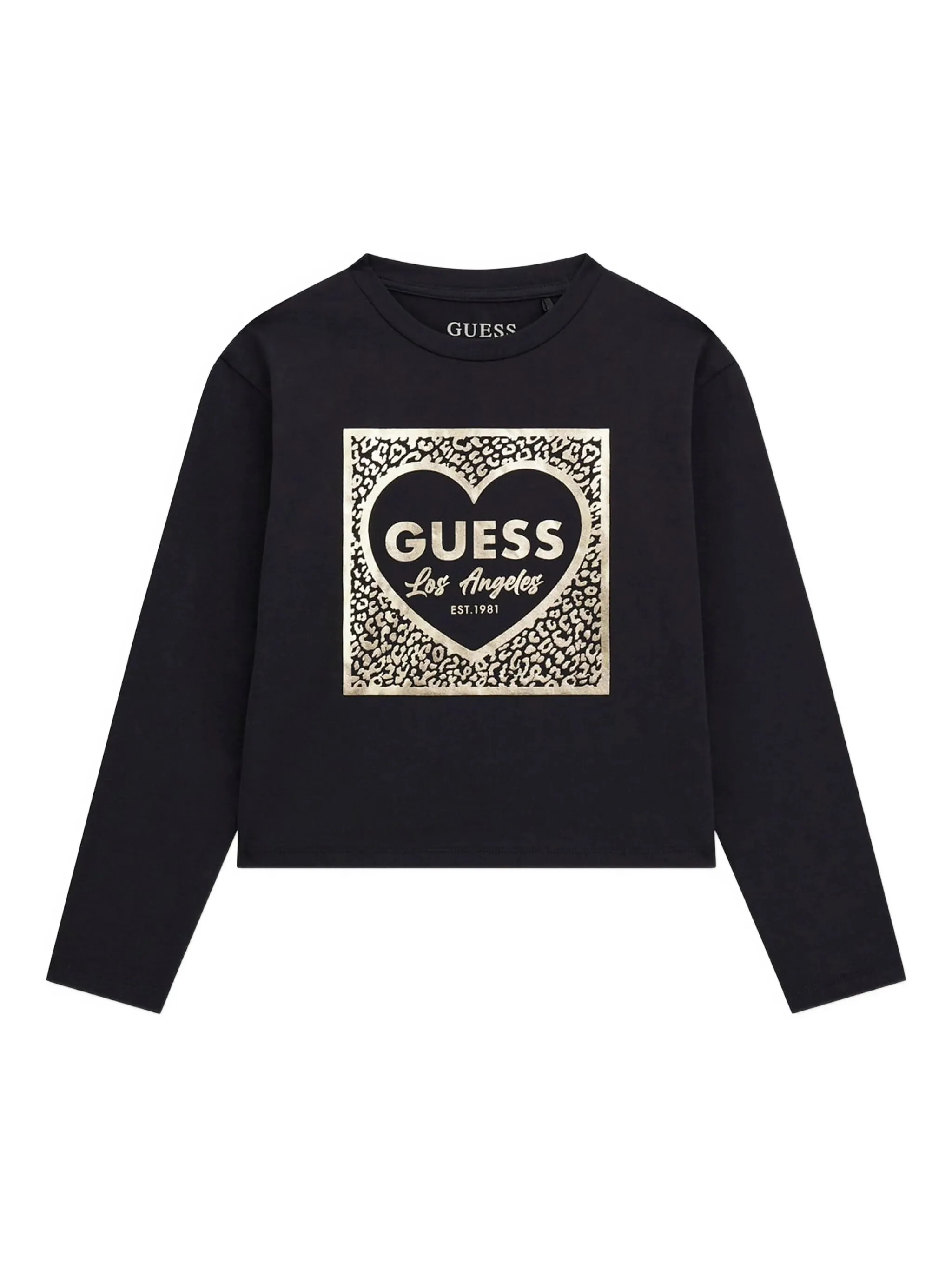 

Лонгслив с логотипом Guess Kids, черный