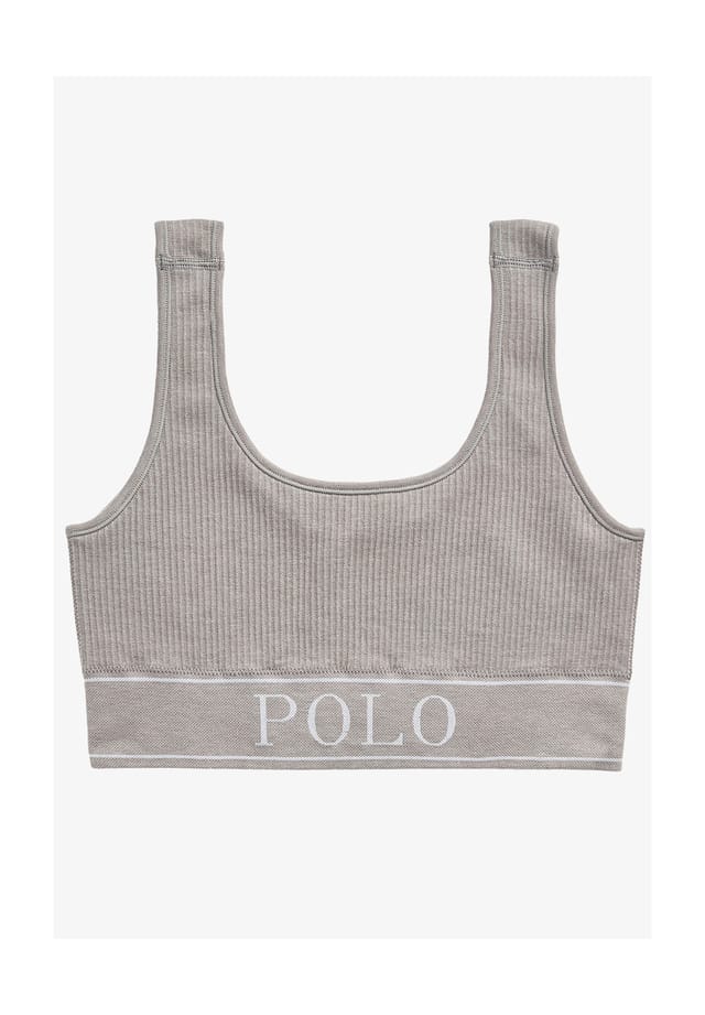 

Топ-Бюстье с круглым вырезом Polo Ralph Lauren, серый