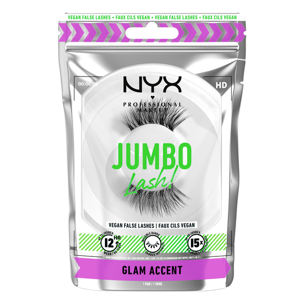 

Накладные ресницы Glam Accent, 1 упаковка. Nyx Professional Makeup Jumbo lash!