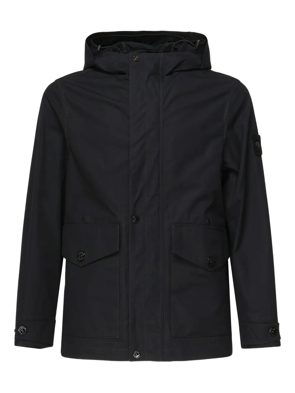

Куртка с капюшоном и нашивкой Compass Stone Island, черный