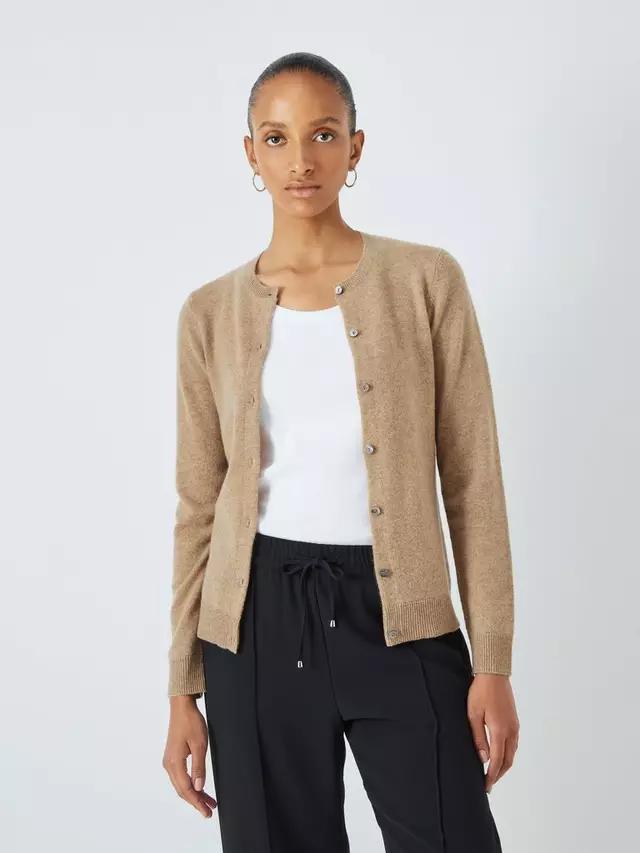 

Кардиган John Lewis Cashmere Crew Neck, цвет neutral