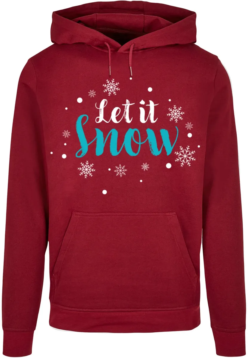 

Толстовка с капюшоном Merchcode " Merchcode Men's Let it Snow Basic Hoody", цвет Burgundy