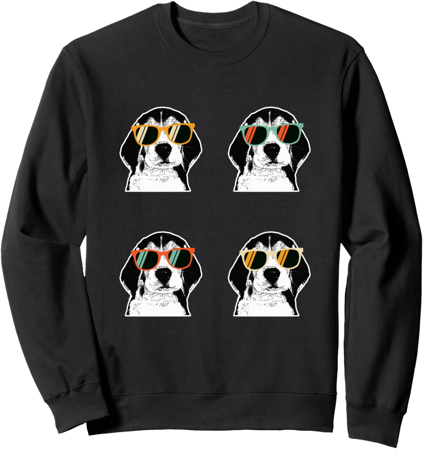 

Подарок для любителя собак: толстовка с изображением бигля в стиле ретро в солнцезащитных очках, черная (black 19-3911tcx), размер S Shirtbooth: Beagle, Черный, Подарок для любителя собак: толстовка с изображением бигля в стиле ретро в солнцезащитных очка