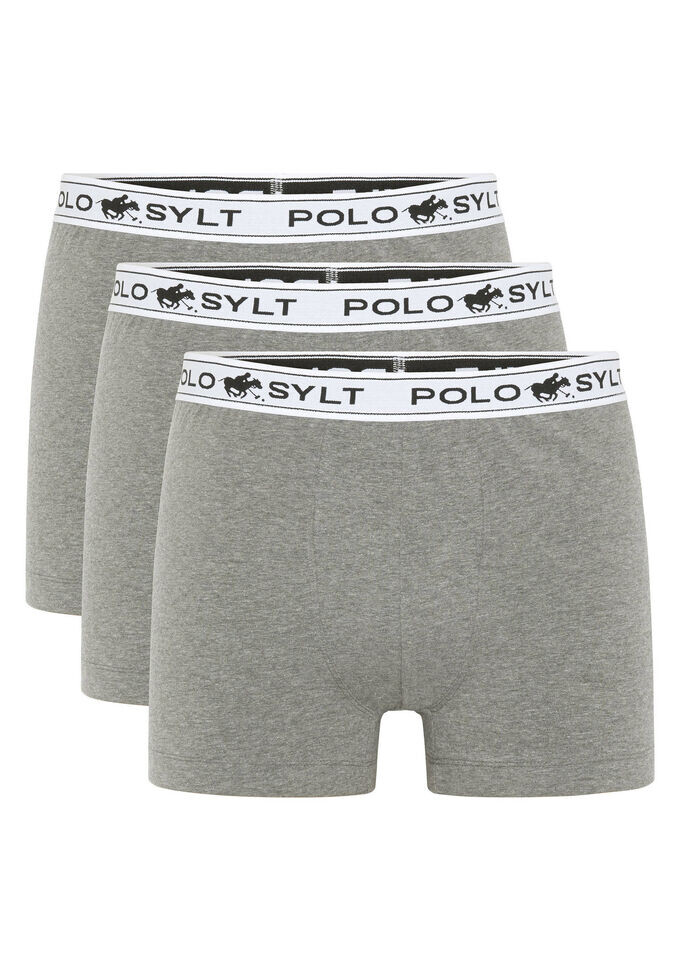 

Боксеры в упаковке 3 шт Polo Sylt, серый
