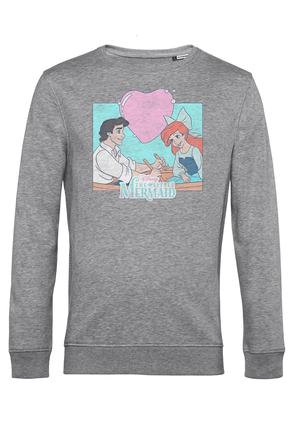 

Толстовка THE LITTLE MERMAID ERIC N ARIEL Disney, цвет Mottled Light Grey