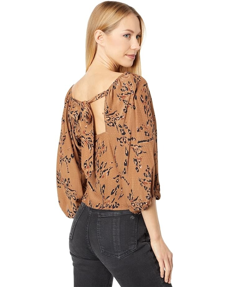 

Блуза Saltwater Luxe Tenley 3/4 Sleeve Floral Blouse, цвет Sienna