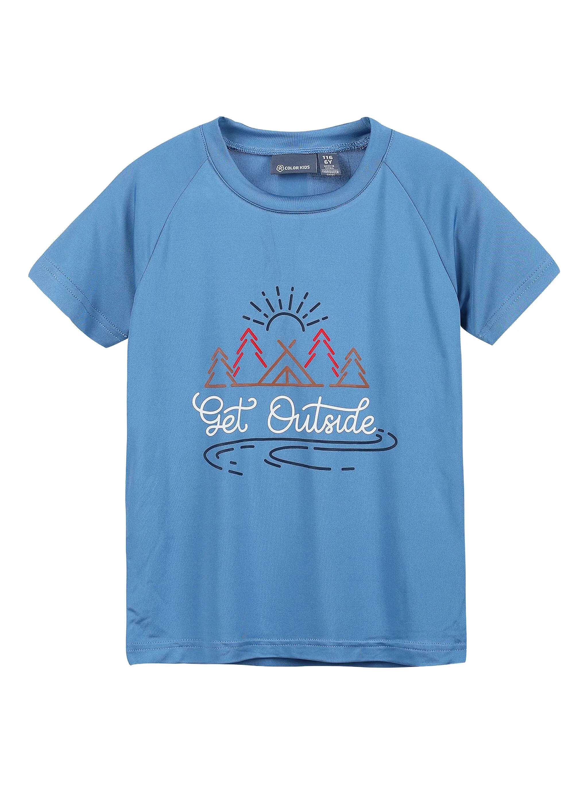 

Футболка с графическими деталями Color Kids, синий