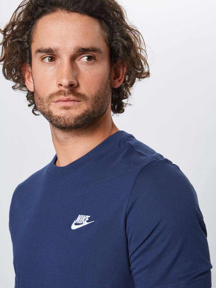 Классическая футболка Nike Sportswear Regular fit Shirt Club, темно-синий — фото 3