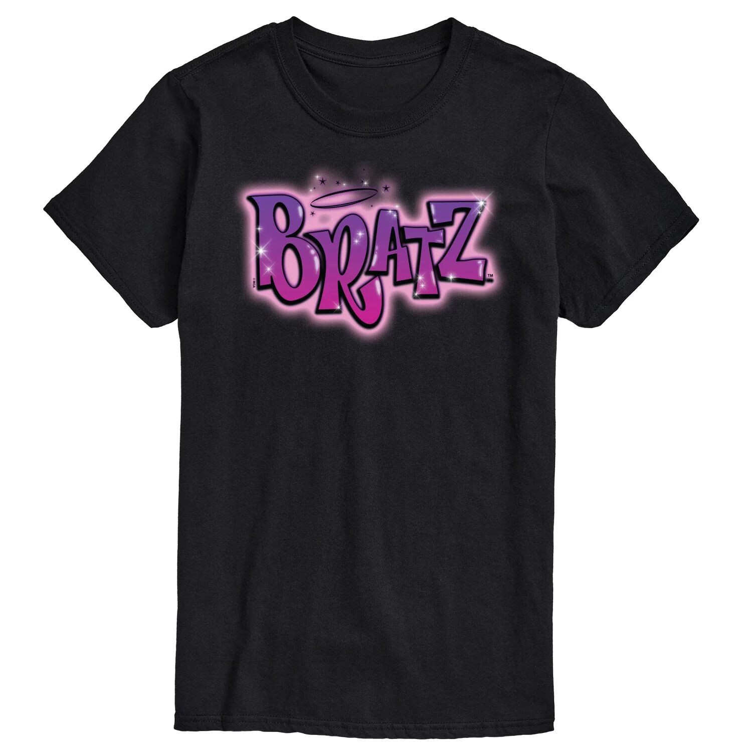 

Футболка Big & Tall Bratz с графическим рисунком Bratz Airbrush, Black License, черный