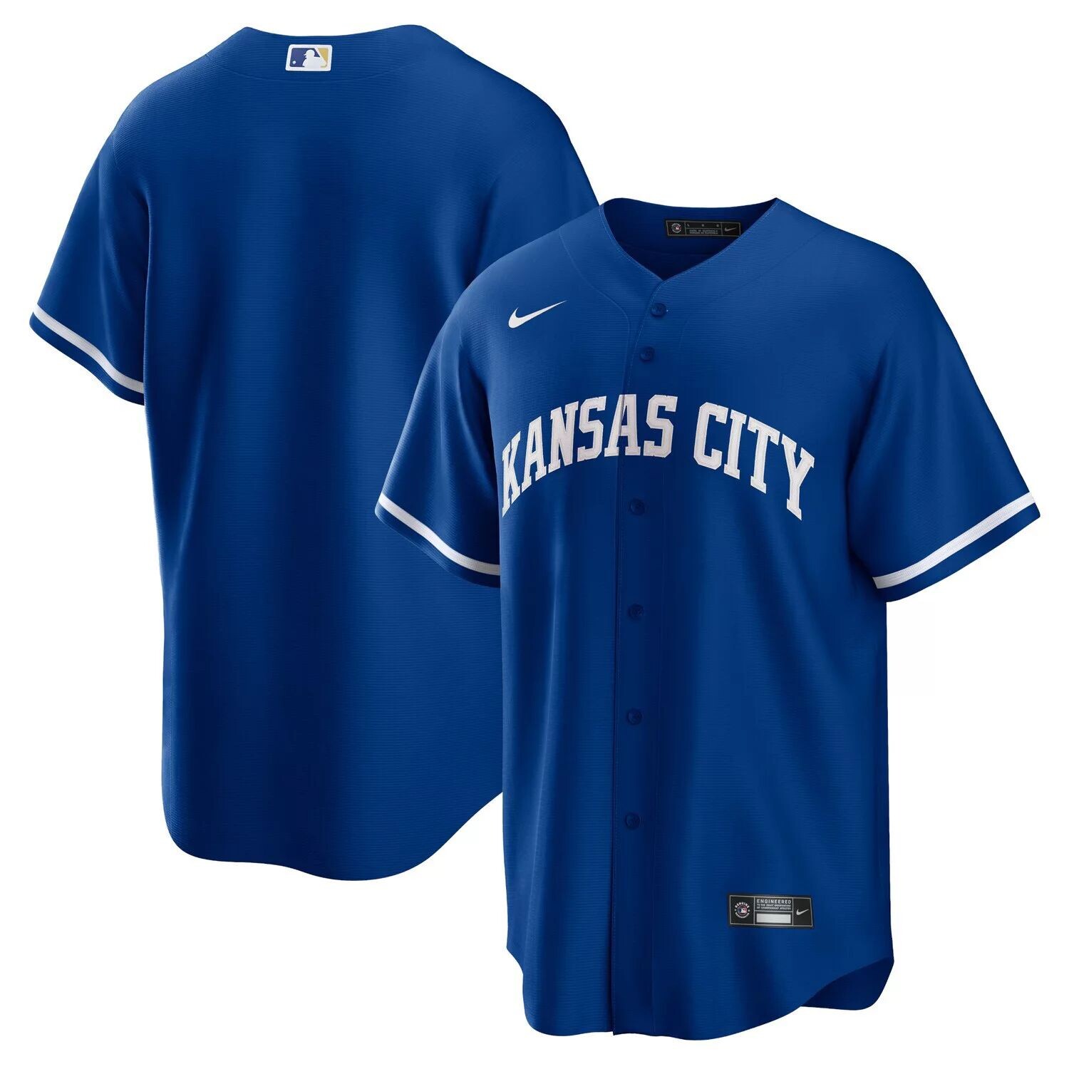 Мужская альтернативная копия джерси команды Royal Kansas City Royals Team Nike — фото 3