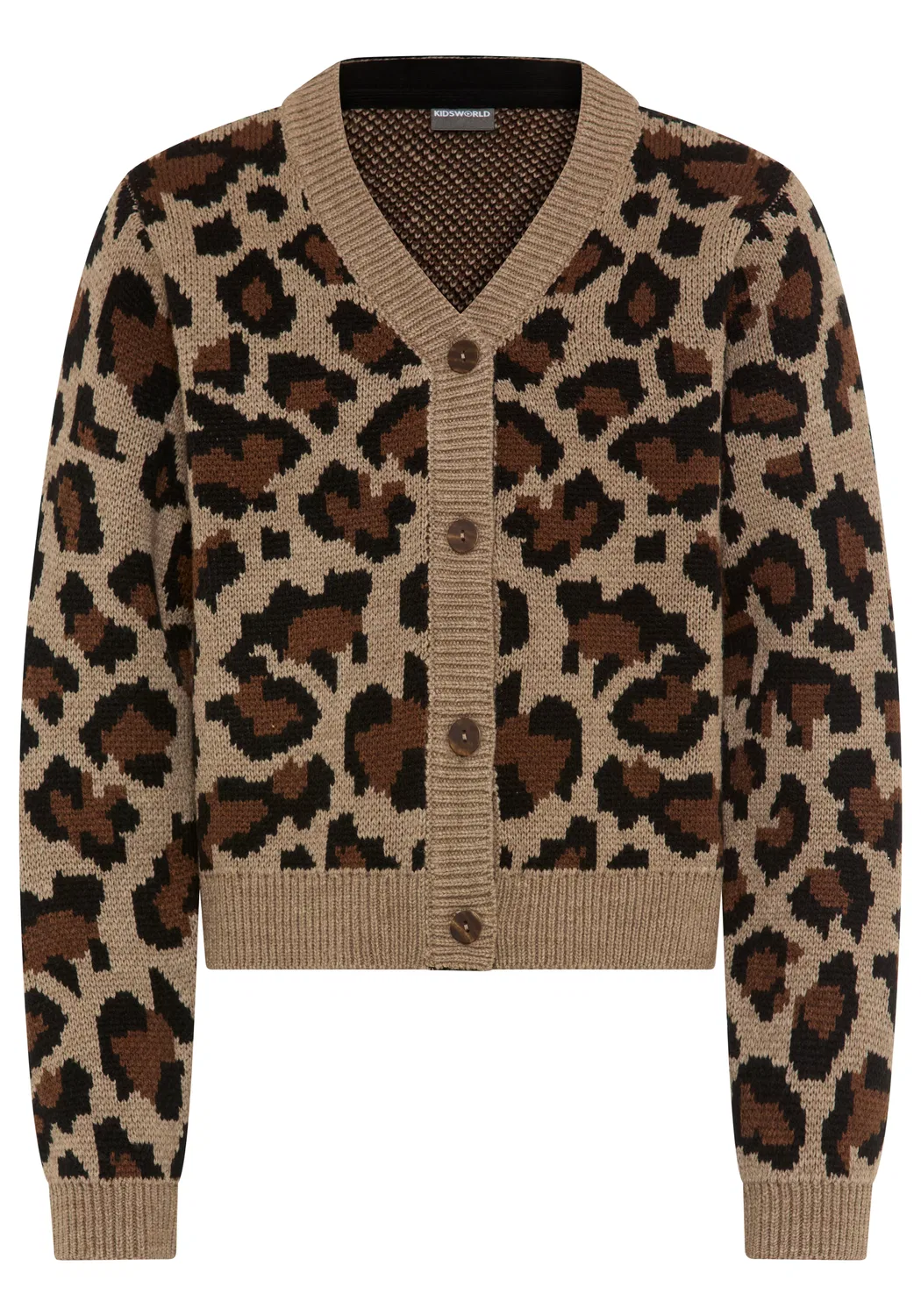 Вязаный кардиган Kidsworld, Chocolate/Brocade