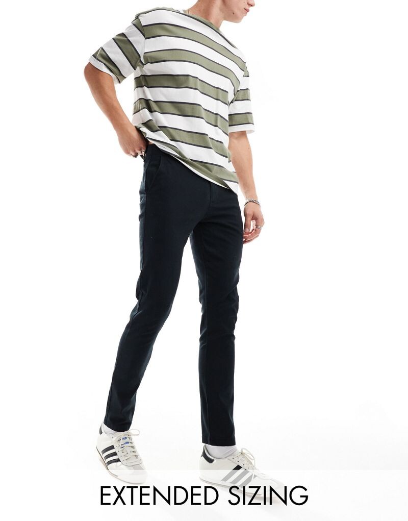 

Черные чиносы скинни ASOS DESIGN