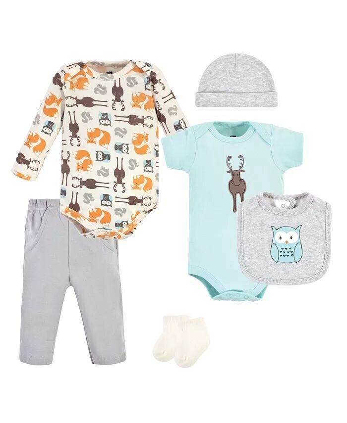 

Хлопковый комплект для маленьких девочек, Pink Fox Hudson Baby, серый