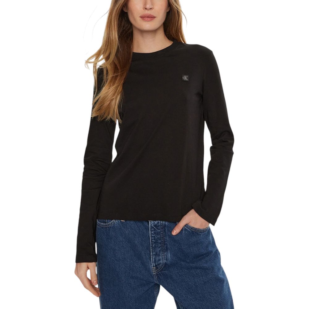 

Черные хлопковые топы и футболки Calvin Klein Jeans