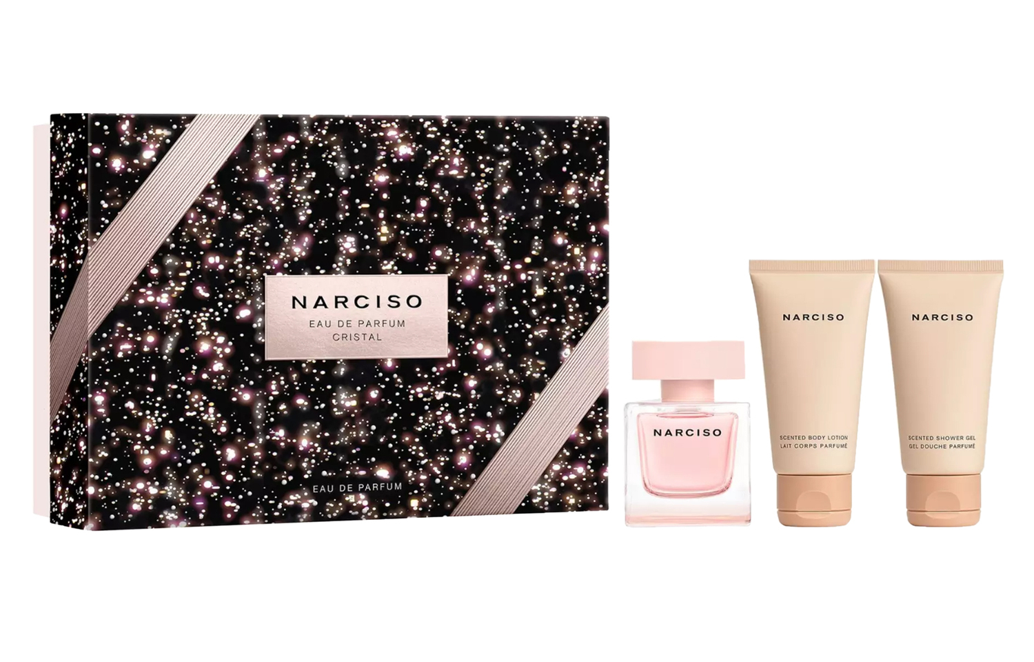 

Набор парфюма cristal box limited edition 2024 eau de parfum edp musk amber 50мл+50мл+50мл Narciso Rodriguez