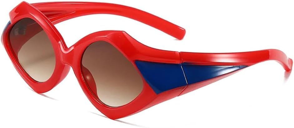 

Солнцезащитные очки MUTYNE увеличенного размера в форме ромба, женские и мужские, роскошные винтажные солнцезащитные очки в большой оправе, защита от ультрафиолета UV400, Red Tea