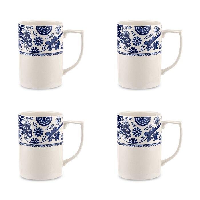 

Spode Blue, итальянская кружка Brocato, набор из 4 шт, синий