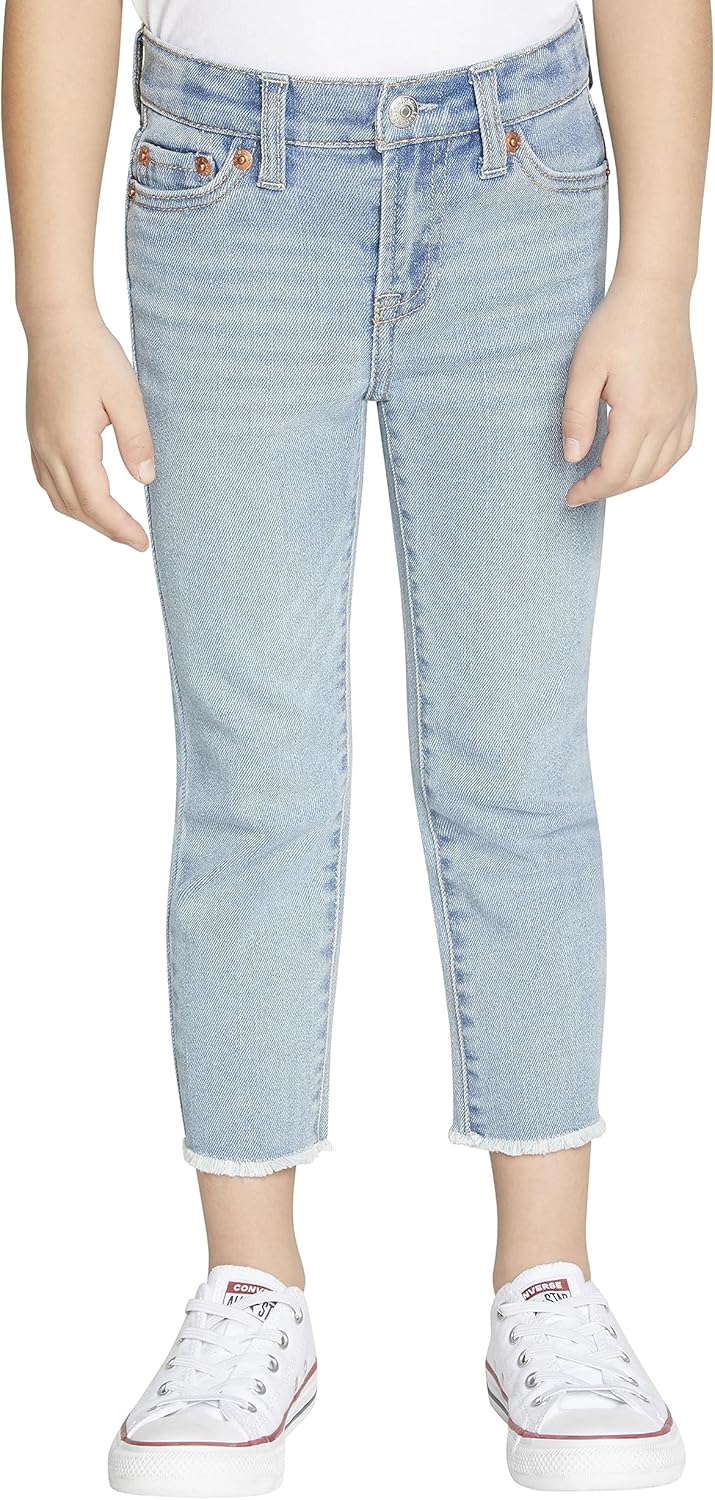 Джинсы прямого кроя с высокой талией для девочек Levi's, Bauhaus Blues — фото 2