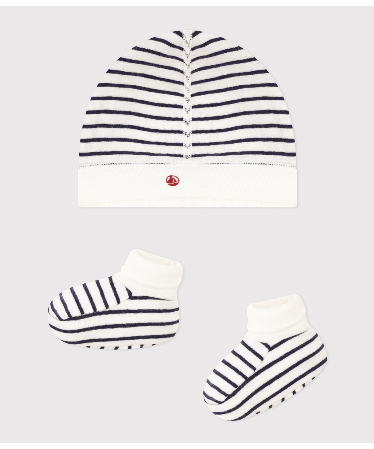 Комплект из детской шапочки и пинеток PETIT BATEAU, Multicolor 1