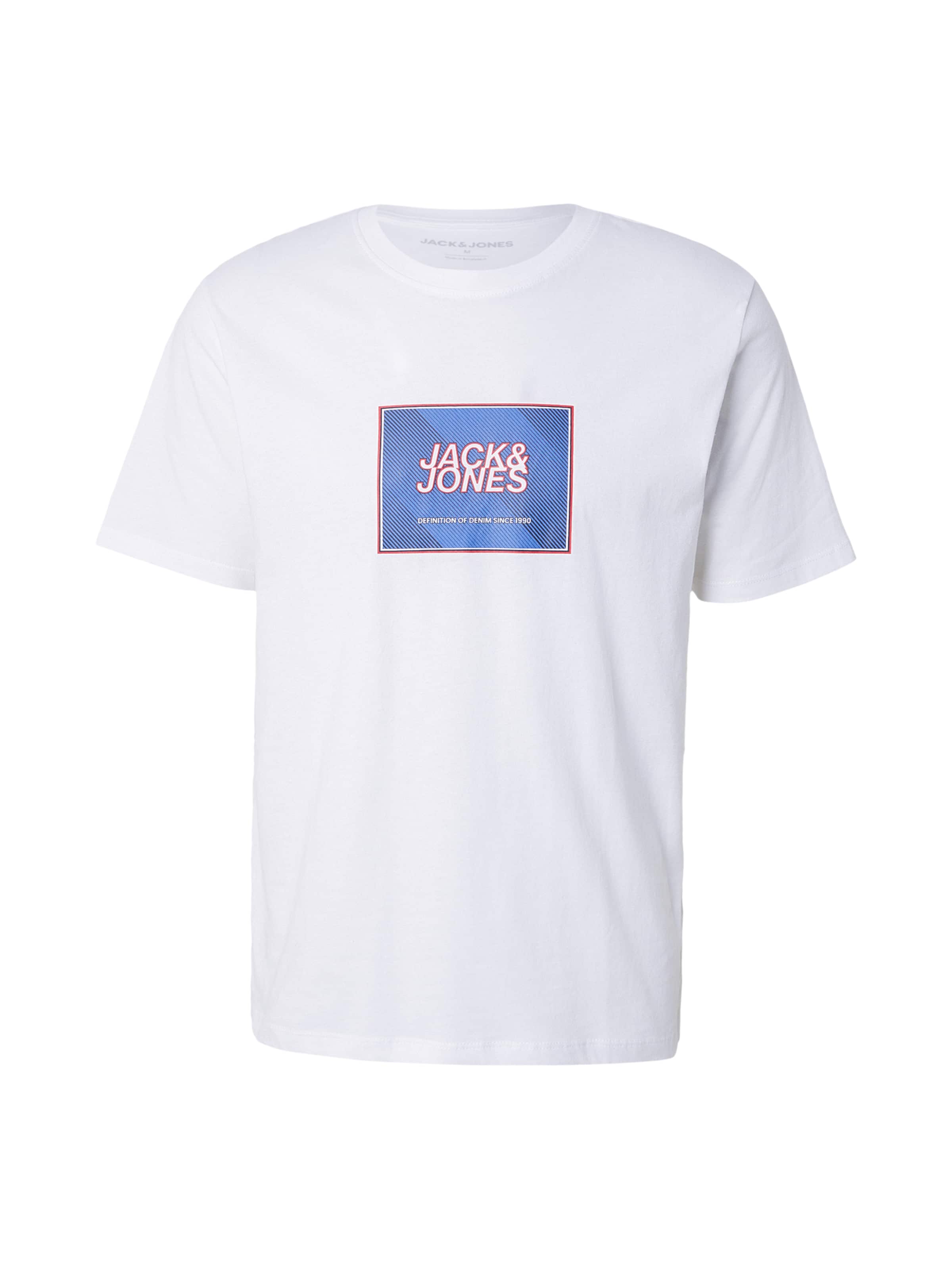 

JACK & JONES Футболка 'JJRAIN' в белом цвете