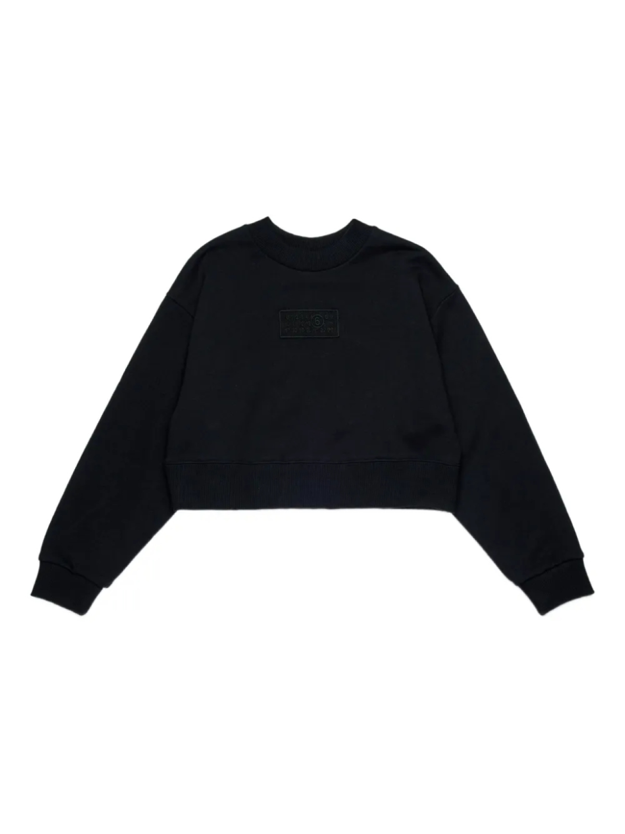 

Толстовка с логотипом MM6 Maison Margiela Kids, черный