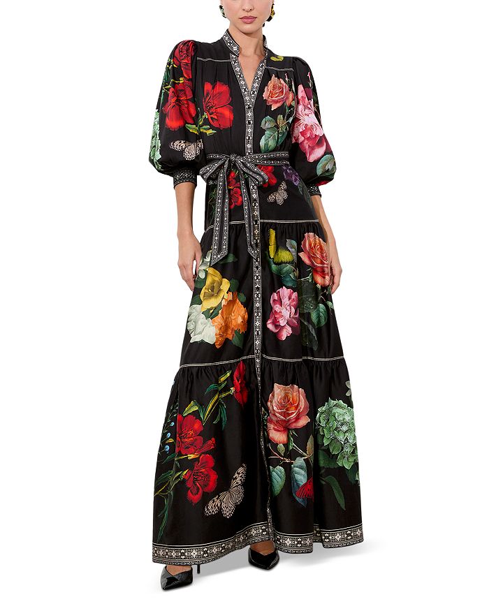 

Объемное многоярусное платье Cora Alice and Olivia, черный