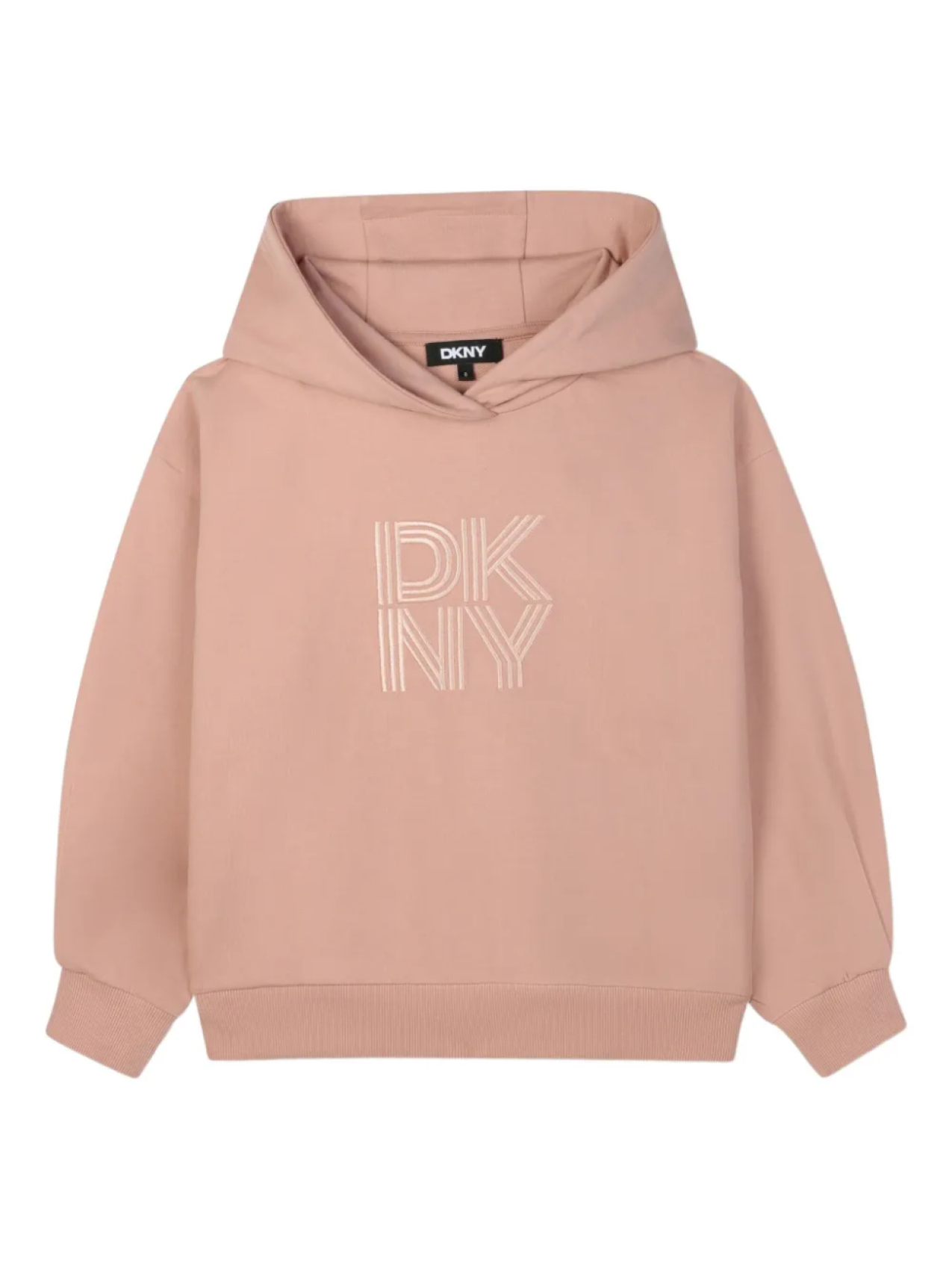 

Dkny Kids худи с вышитым логотипом, розовый