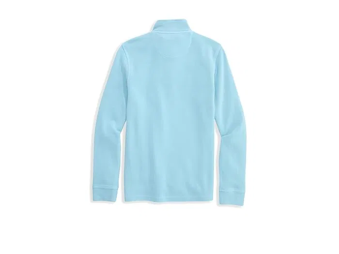 Свитшот с четверть-застежкой Coastline Garment Dye Q-Zip Vineyard Vines Kids, Sea Splash — фото 2