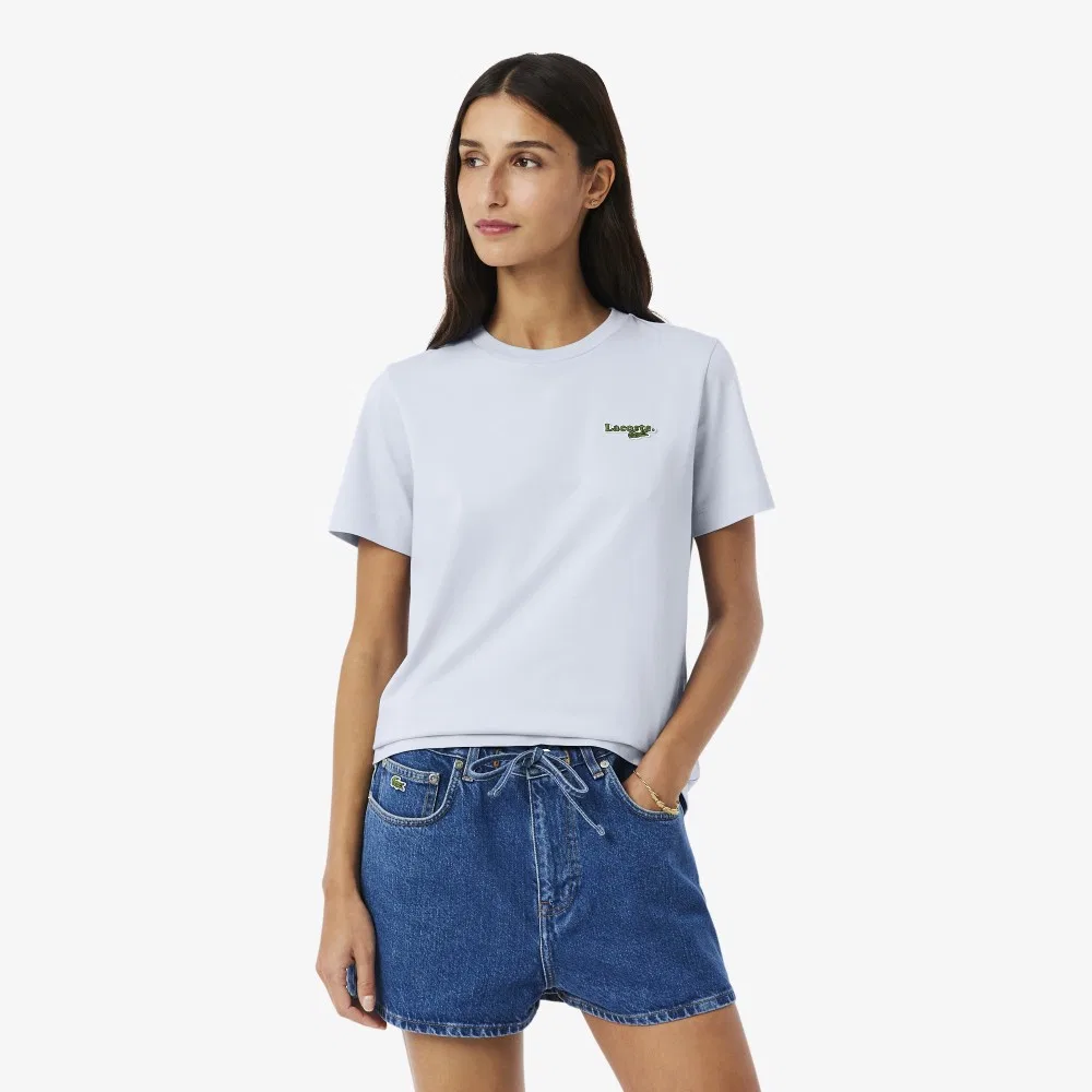 Футболка Lacoste Soft Branding светло-лавандовая