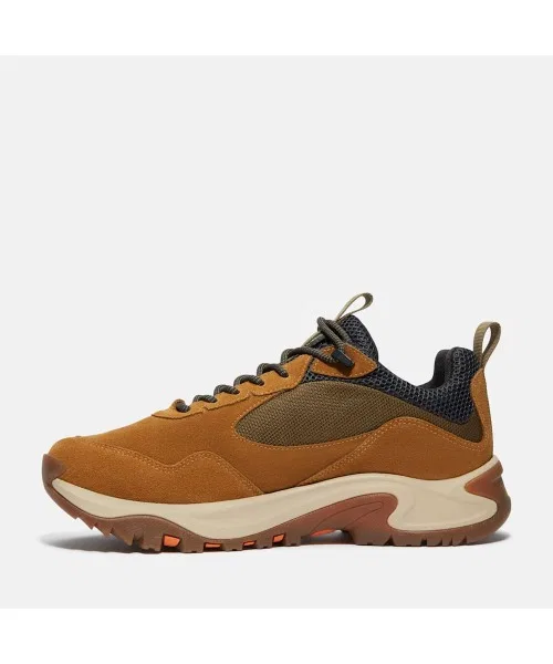 Ботинки для хайкинга Mount Madsen Peak Low Waterproof Timberland кожа ReBOTL широкие коричневые — фото 4