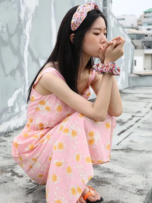 Повязка на голову Sharon Flower Hairband_Pink